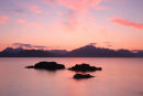 08-0720 The Cuillin Mountains at Sunset From Ob Gauscavaig Bay